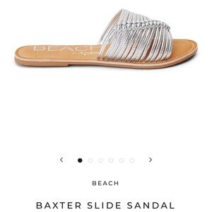 Beach by Matisse Baxter slide sandal in silver